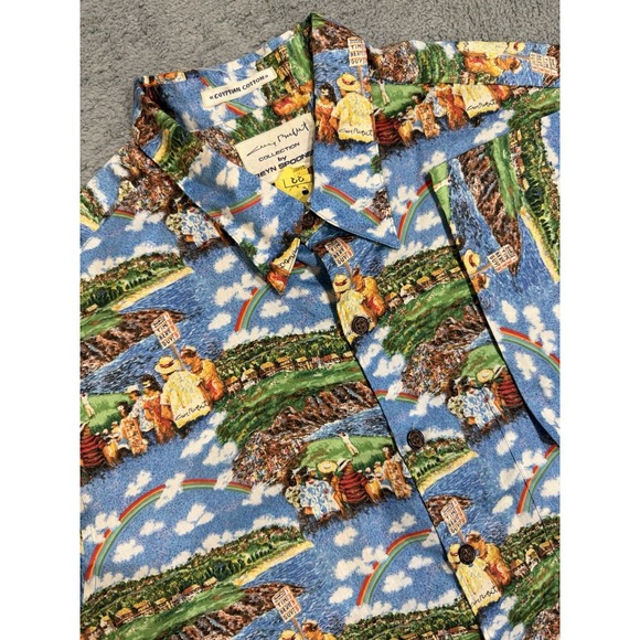 reyn spooner Other - VTG 90s Reyn Spooner Guy Buffet Hawaiian Shirt Men's L Golf Landscape Rainbow